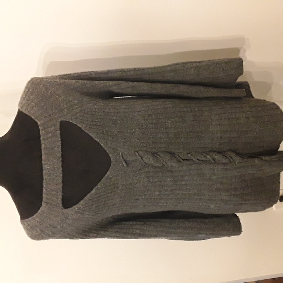 LC Lauren Conrad gray open back sweater XL - Picture 4 of 7